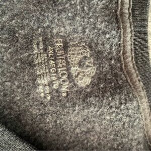 Fruit of the Loom Gray 4XL Sweatshirt and Sweatpsnts